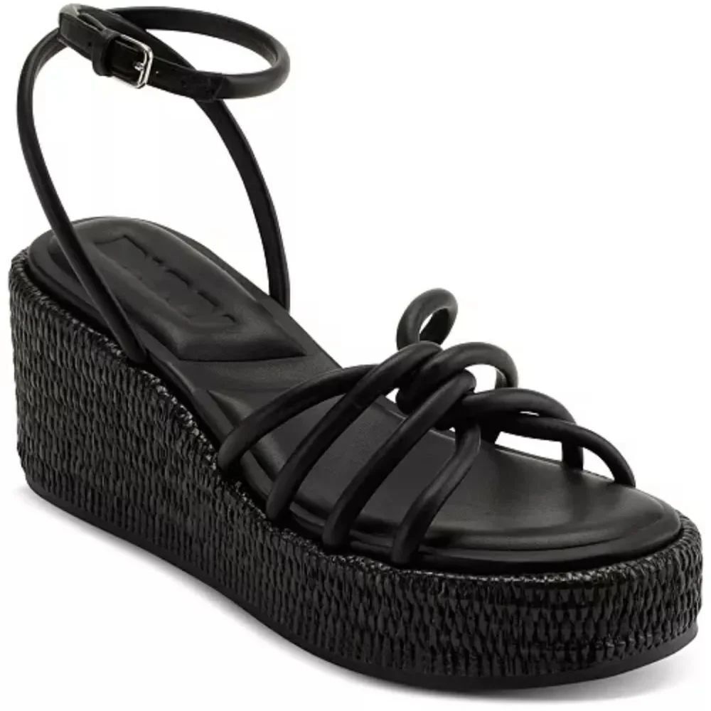 BRAND NEW DKNY CYRILLA ESPADRILLE WEDGE SANDAL